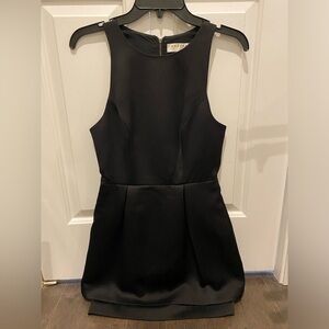 KEEPSAKE Black Peplum Cocktail Dress